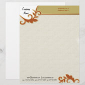 En-tête De Lettre Customisée Touche de classe (Devant / Derrière)