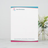 En-tête De Lettre Customisée Travail avec des enfants (Debout devant)