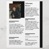 En-tête De Lettre CV personnalisé avec modèle photo (Devant)