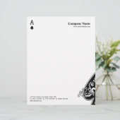 En-tête de lettre d'affaires d'as de pique (Debout devant)