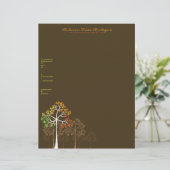 En-tête de lettre d'affaires d'automne/de modèle (Debout devant)