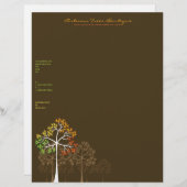 En-tête de lettre d'affaires d'automne/de modèle (Devant / Derrière)