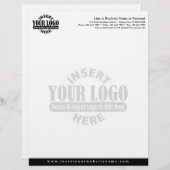 En-tête de lettre d'affaires de base avec WATERMAR (Devant / Derrière)