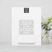 En-tête de lettre d'affaires de base avec WATERMAR (Debout devant)