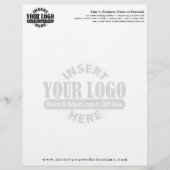 En-tête de lettre d'affaires de base avec WATERMAR (Devant)