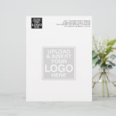 En-tête de lettre d'affaires de base avec WATERMAR (Debout devant)