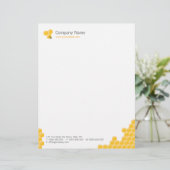 En-tête de lettre d'affaires de nid d'abeilles (Debout devant)