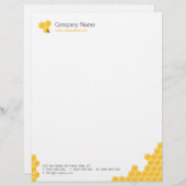 En-tête de lettre d'affaires de nid d'abeilles (Devant / Derrière)