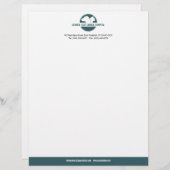 En-tête de lettre d'affaires de soin des animaux (Devant / Derrière)