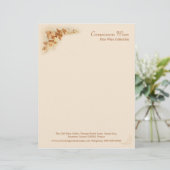 En-tête de lettre d'affaires de vin (Debout devant)