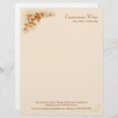 En-tête de lettre d'affaires de vin (Devant / Derrière)