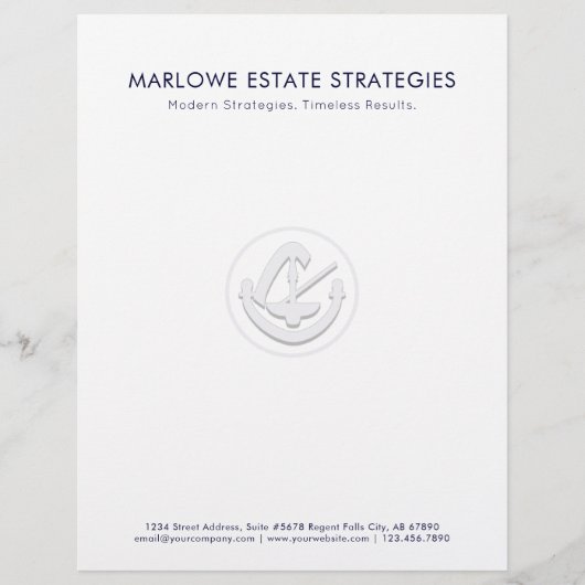 En-tête de lettre d'affaires juridique (Devant)