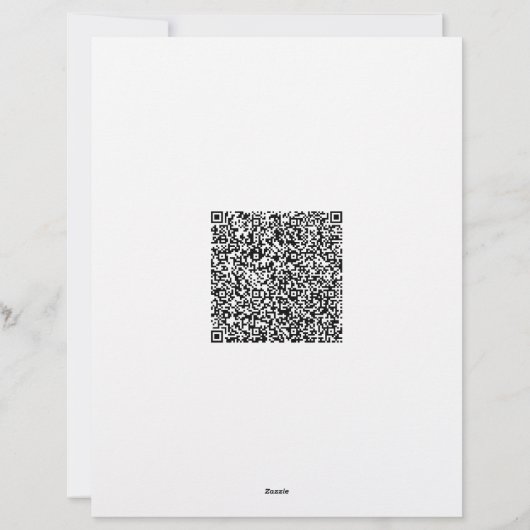 En-tête de lettre d'affaires moderne avec code QR  (Dos)
