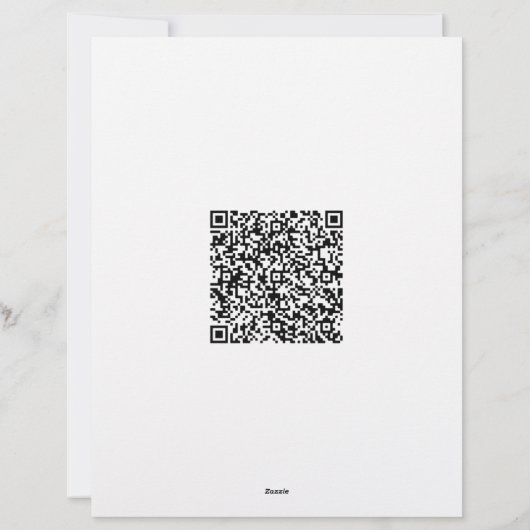 En-tête de lettre d'affaires moderne avec code QR  (Dos)