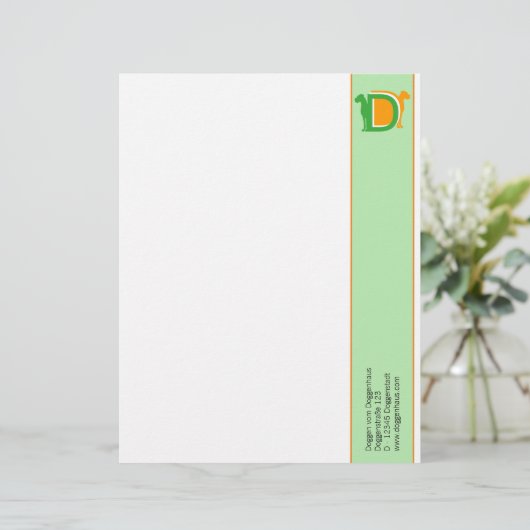 En-tête de lettre DD (Debout devant)