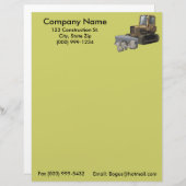 En-tête de lettre de bouteur (Devant / Derrière)