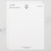 En-tête de lettre de classique de CABINETS (Devant / Derrière)