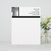 En-tête de lettre de colonne de granit (Debout devant)