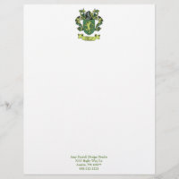 En-tête de lettre de crête de famille de Farrell