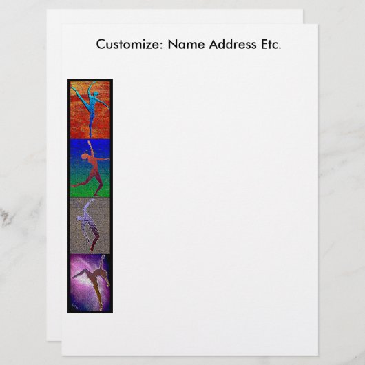 En-tête de lettre de danse (Devant / Derrière)