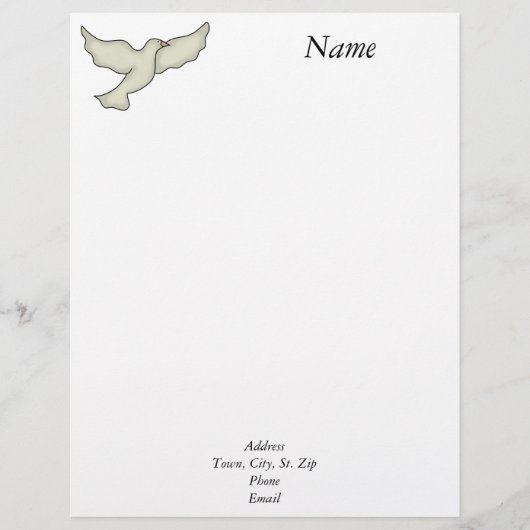 En-tête de lettre de Dove (Devant)