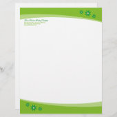 En-tête de lettre de fleurs de chaux (Devant / Derrière)