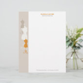 En-tête de lettre de forme de robe (Debout devant)