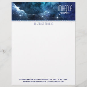 En-tête de lettre de galaxie d'étoile de Starfield
