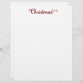 En-tête de lettre de Joyeux Noël (Devant / Derrière)