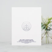 En-tête de lettre de la Compagnie bleue de la Mari (Debout devant)