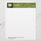 En-tête de lettre de l'environnement d'écorce (Devant / Derrière)