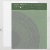 En-tête de lettre de l'ingénieur audio (Devant / Derrière)