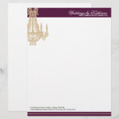 En-tête de lettre de lustre (Devant / Derrière)