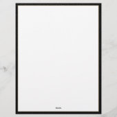 En-tête de lettre de luxe Monogramme personnalisé (Dos)