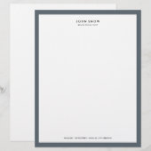 En-tête de lettre de luxe professionnelle (Devant / Derrière)