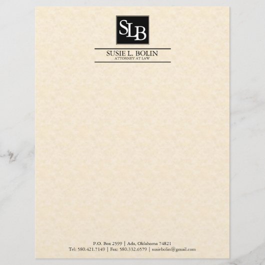 EN-TÊTE DE LETTRE DE MANDATAIRE (Devant)