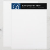En-tête de lettre de monogramme (Devant / Derrière)