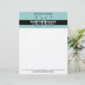 En-tête de lettre de monogramme de double de (Debout devant)