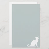 En-tête de lettre de papier de papeterie de chat (Devant / Derrière)