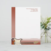 En-tête de lettre de poussoir de guitare (Debout devant)