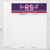 En-tête de lettre de signature (Devant / Derrière)