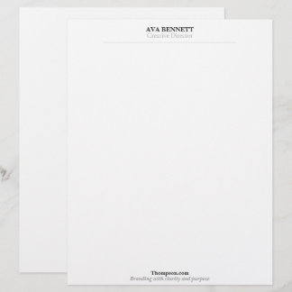 En-tête de lettre de style minimaliste moderne pou