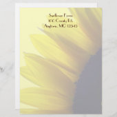 En-tête de lettre de tournesol (Devant / Derrière)