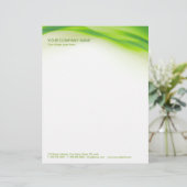En-tête de lettre de vague verte (Debout devant)