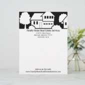 En-tête de lettre d'entreprise immobilière (Debout devant)