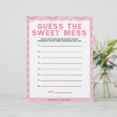 En-tête De Lettre Devinez La Douce Mess [Dentelle De Luxe [Rose] (Debout devant)