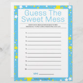 En-tête De Lettre Devinez La Douce Mess [Starry Night Blue] (Devant / Derrière)