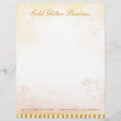 En-tête de lettre Diamants Parties scintillant d'o (Devant)