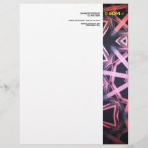 En-tête de lettre DJ EDM