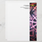 En-tête de lettre DJ EDM (Devant / Derrière)